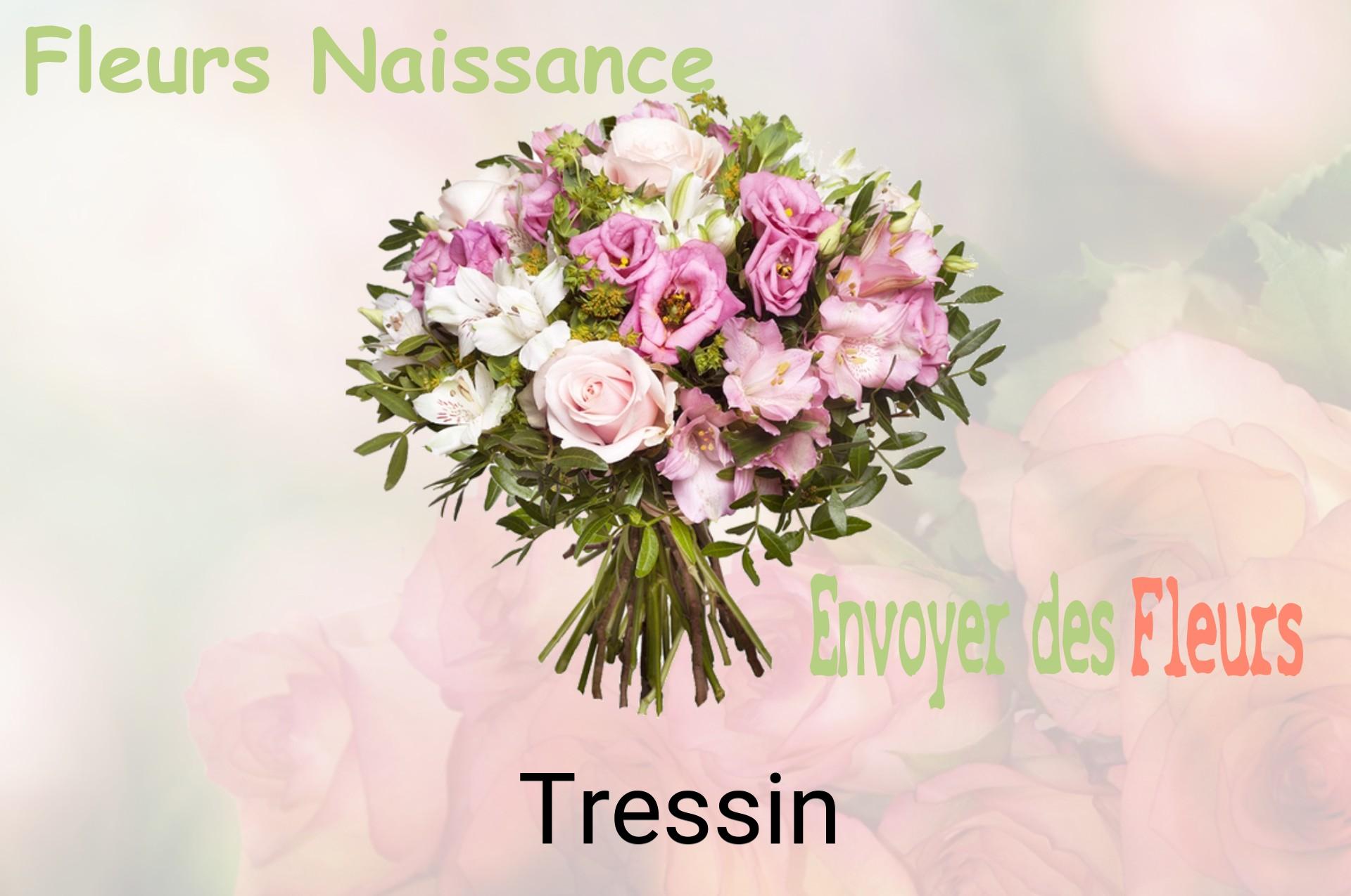 Bouquet de fleurs de naissance livré à Tressin